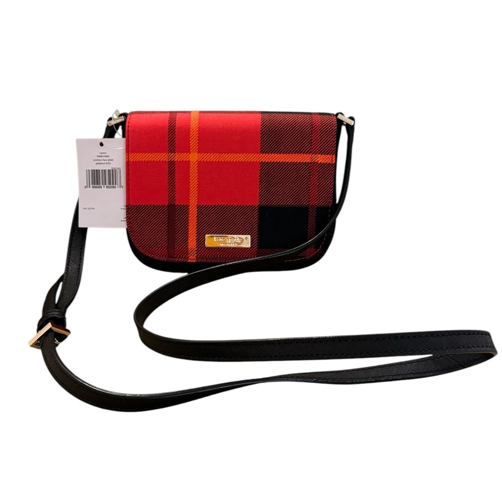 Kate Spade Plaid and Saffiano Crossbody — NWT